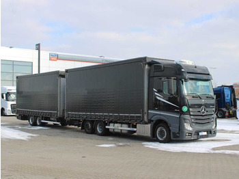 Camion cu prelată Mercedes-Benz Actros 2545 L, 6X2, EURO 6,SEC.AIR.CONDITIONING: Foto 2