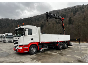 Leasing de  Scania G450 // 6x2// Skrzynia 6.40x2.49 // HDS Palfinger // Oś skrętna podnoszona // Scania G450 // 6x2// Skrzynia 6.40x2.49 // HDS Palfinger // Oś skrętna podnoszona //: Foto 1