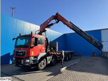 Camion platformă, Camion cu macara MAN TGS 35 440 8x2, EURO 6, FASSI, Remote: Foto 2