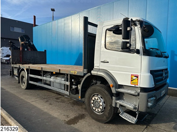 Camion platformă, Camion cu macara Mercedes-Benz Axor 1833 HIAB , Manual, Steel Suspension, Remote: Foto 3