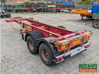 Semiremorcă transport containere/ Swap body Krone SZC 20FT 2-Assen ROR - STEEL Suspension - DOUBLE tires - DrumBrakes (O1916): Foto 3