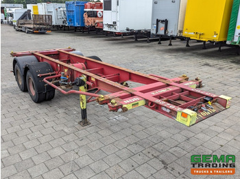 Semiremorcă transport containere/ Swap body Krone SZC 20FT 2-Assen ROR - STEEL Suspension - DOUBLE tires - DrumBrakes (O1916): Foto 2