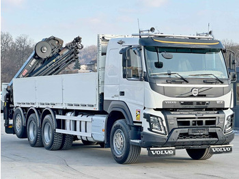 Camion cu macara, Camion platformă Volvo FMX 460  HIAB X - HIPRO 302 EP - 5 + FUNK/ 8x4: Foto 4