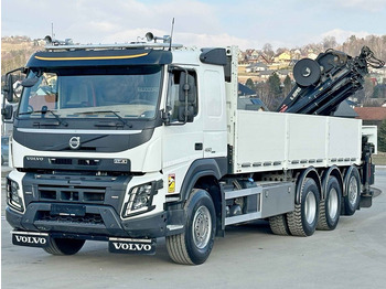 Camion cu macara, Camion platformă Volvo FMX 460  HIAB X - HIPRO 302 EP - 5 + FUNK/ 8x4: Foto 3