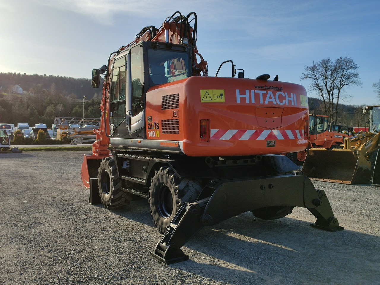 Excavator pe roţi Hitachi ZX140 Koparka Kołowa: Foto 17