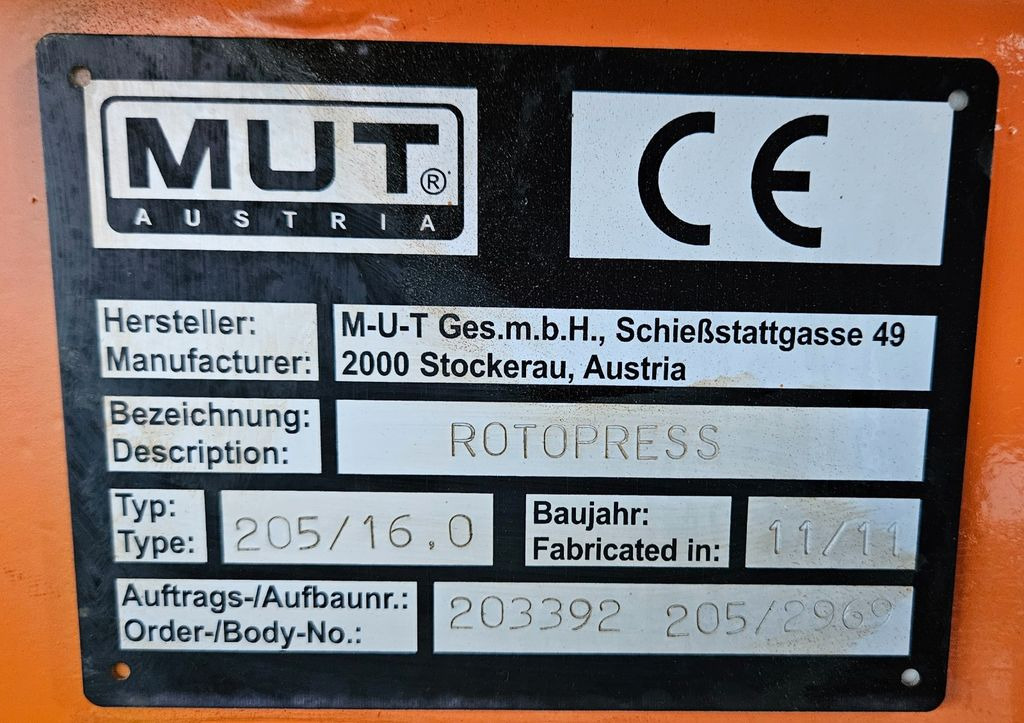 Autogunoiere MAN TGM 18.250 Rotopress MUT FAUN 4x2 Euro5: Foto 15