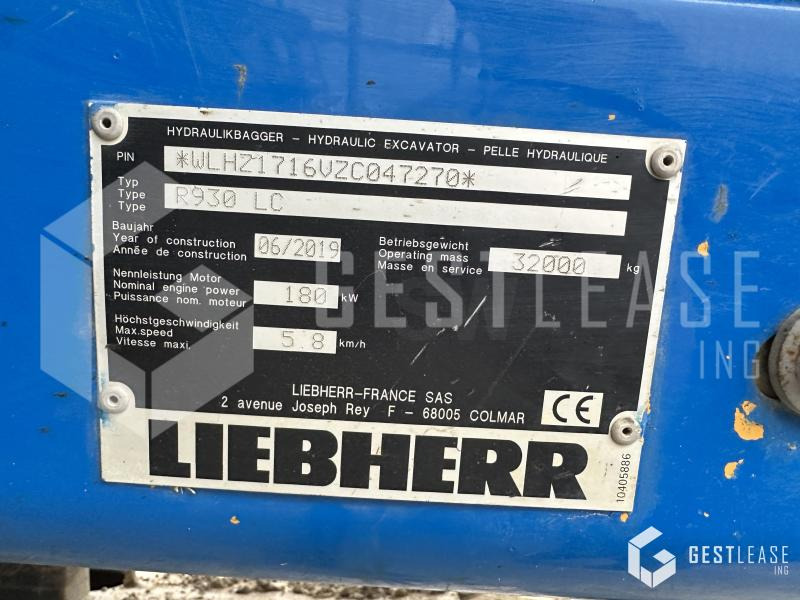 Excavator pe şenile Liebherr R930LC G8: Foto 12