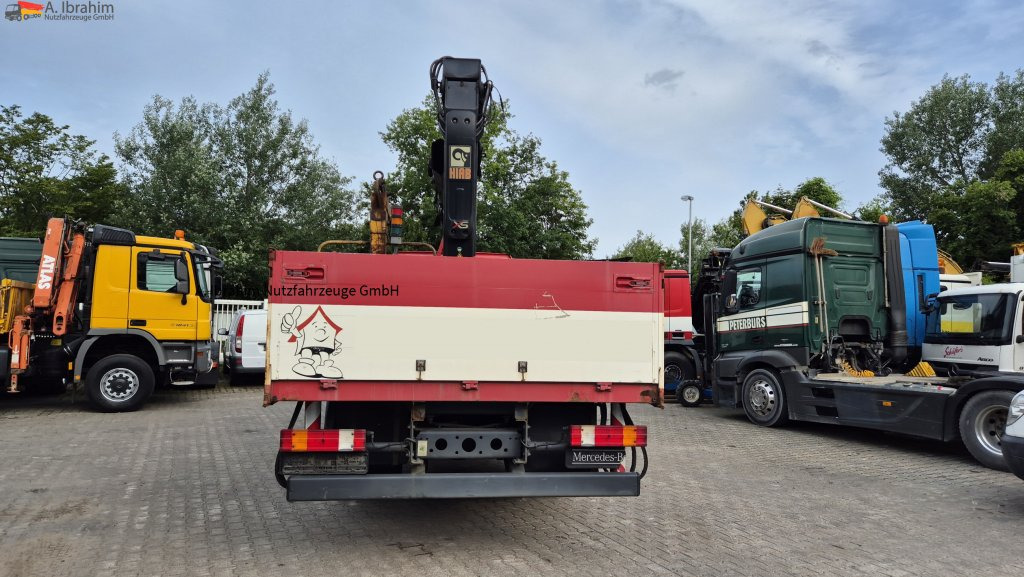 Camion platformă, Camion cu macara Mercedes-Benz 1829L mit Kran HIAB 111 C-2 mit Funk FB, Palettengabel: Foto 11