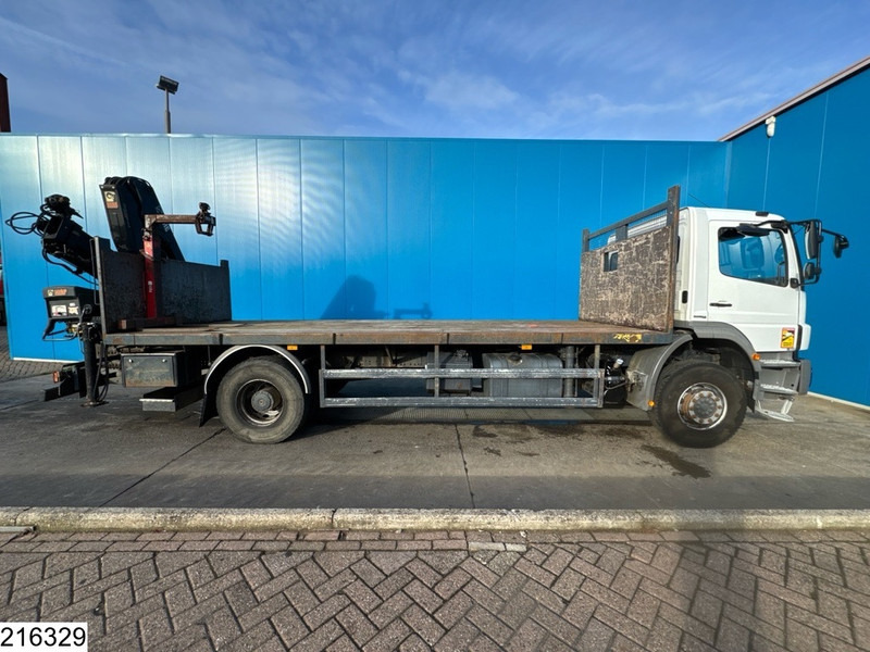 Camion platformă, Camion cu macara Mercedes-Benz Axor 1833 HIAB , Manual, Steel Suspension, Remote: Foto 16