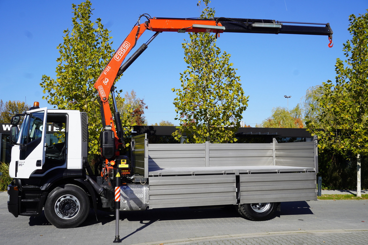 Camion cu macara IVECO Stralis 310 E6 / NEW 3-sided tipper / Fassi F135 crane with remote control: Foto 14