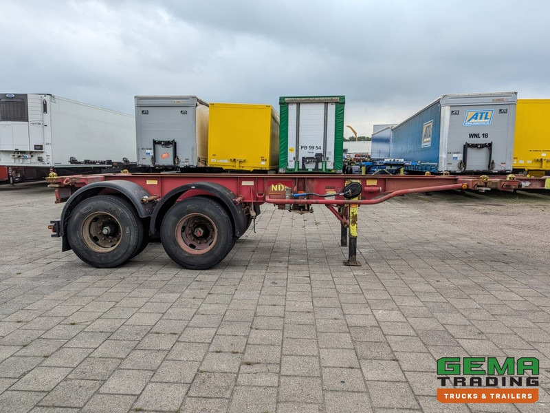 Semiremorcă transport containere/ Swap body Krone SZC 20FT 2-Assen ROR - STEEL Suspension - DOUBLE tires - DrumBrakes (O1916): Foto 7