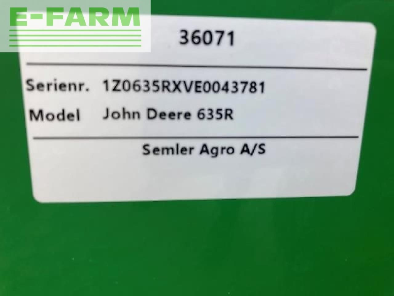 Utilaje pentru maşină de recoltat furaj John Deere 635r: Foto 8