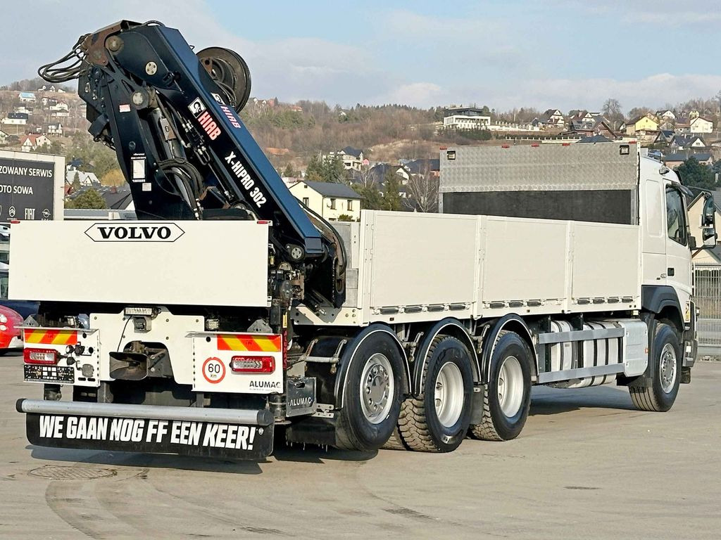 Camion cu macara, Camion platformă Volvo FMX 460  HIAB X - HIPRO 302 EP - 5 + FUNK/ 8x4: Foto 6