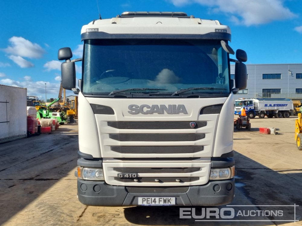 Camion platformă pentru transport de utilaje grele 2014 Scania G410: Foto 8