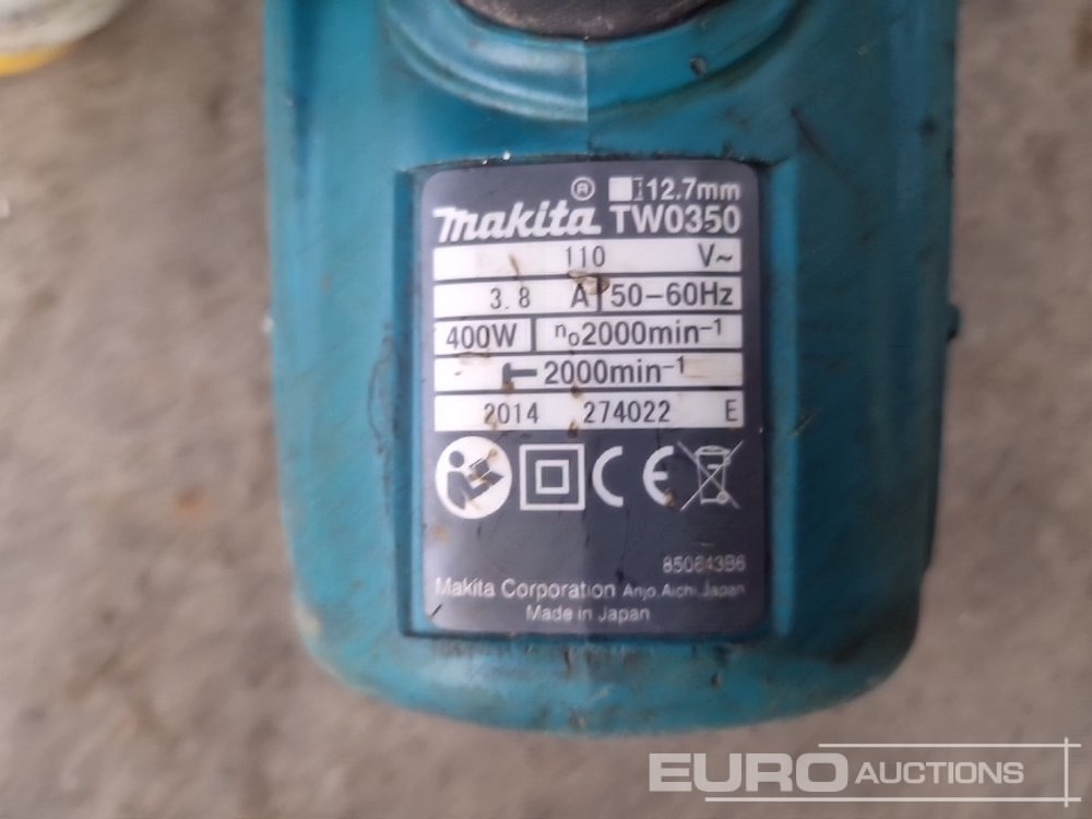 Echipamente de constructii Makita TW035 110 Volt Impact Wrench: Foto 16